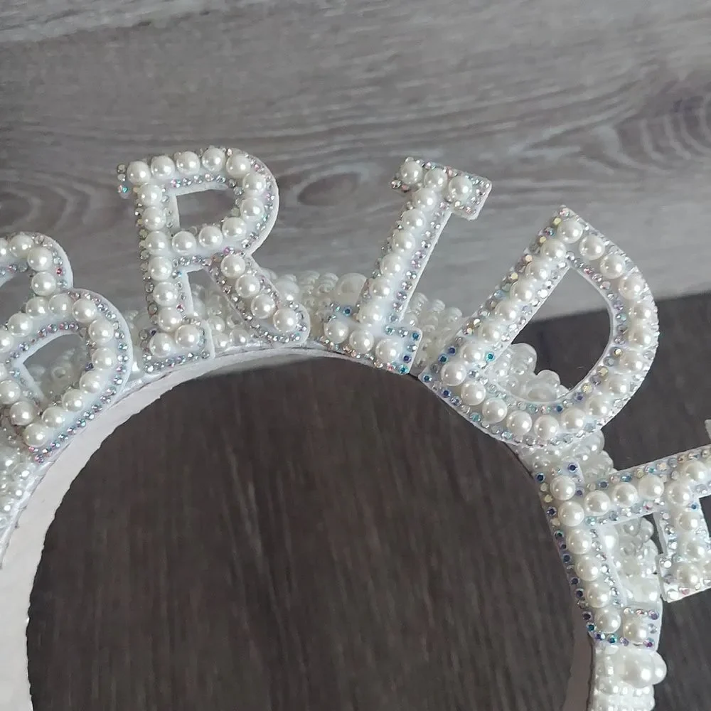Pearl Embellished Bride Headband